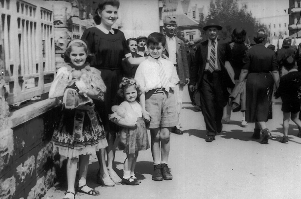 
Albright (left, with her family in 1945) was born in Prague, Czechoslovakia, the daughter of a diplomat. Though she was raised as a Roman Catholic, her parents had converted from Judaism and they were forced to flee from the Nazis.
