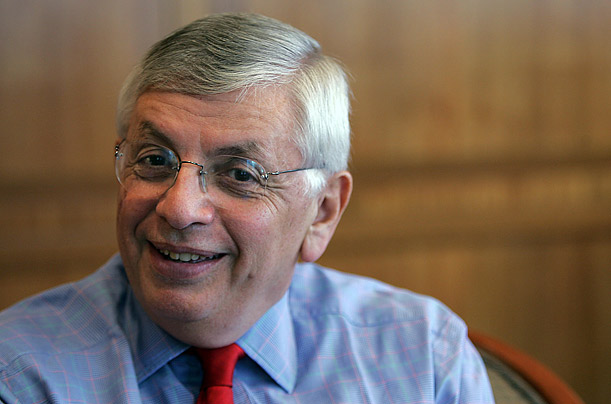 David Stern has been the Commissioner of the National Basketball League since 1984, the fourth man to hold the title.