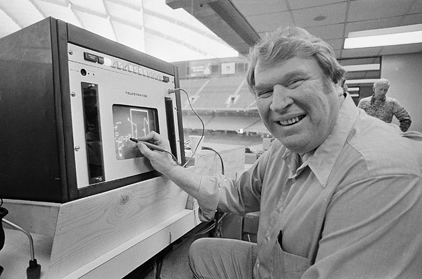 As a football commentator, John Madden famously drew with a Telestrator to illustrate plays on live television.