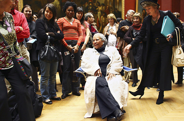 In 2006, Morrison was invited to serve as a guest curator at the Louvre Museum in Paris, where she mixed ancient art with slam poetry as part of a program to open dialogue