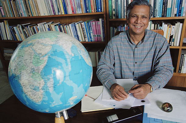 Enemy of Poverty

As a professor in the economics department of Chittagong University in 1974, Yunus was shocked to witness a poor local woman