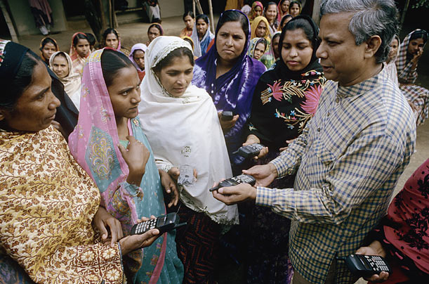 Growth

One of Grameen's early successes was mobile phone dealerships. The business of phones was particularly beneficial to women,