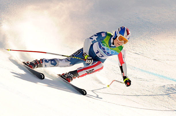 In Vancouver, Vonn has competed in 5 events. She won her first Olympic medal when she placed third in the Women's Super G.