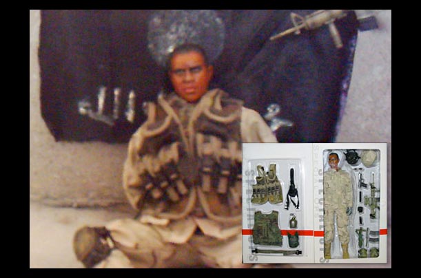 hostage photos taken of a captive u.s. soldier in iraq turned out to be cody, an action figure toy