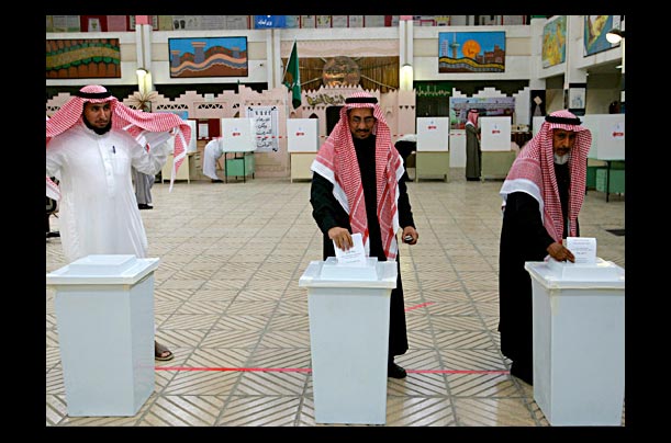 Saudis cast their vote in Riyadh