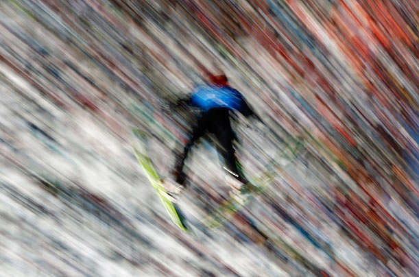 Flurry

A ski jumper takes flight during the men's ski jumping team event at the Vancouver 2010 Olympics in Whistler, Canada.