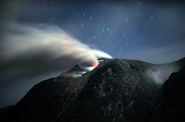 Ashen

A thick smoke spews from the summit of Mount Sinabung as it erupts in Northern Sumatra.