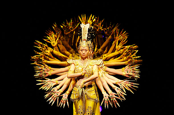 Hand Out

Dancers from the China Disabled People's Performing Art Troupe perform during their show entitled 