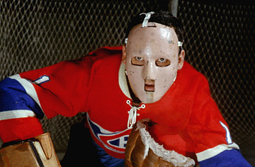 1967 -Bruins Goalie Gerry Cheevers wears a mask for the first time