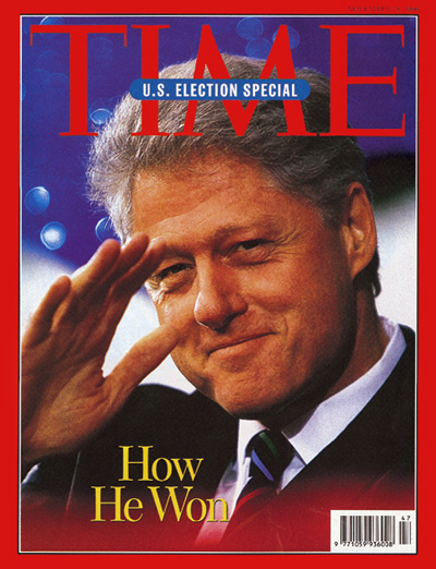 TIME Magazine Cover: U.S. Election: How He Won - Nov. 18, 1996 - U.S ...