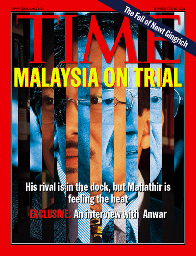 His rival is in the dock, but Mahathir is feeling the heat