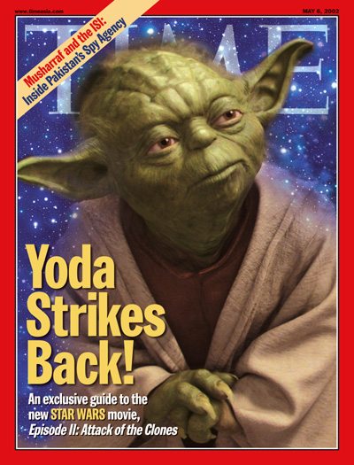 An illustration showing Yoda from the Star Wars movies.