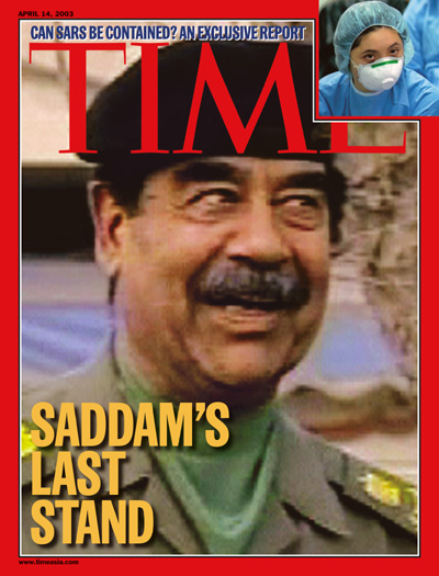A picture of Saddam Hussein