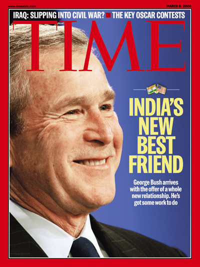 U.S President George W. Bush visits India
