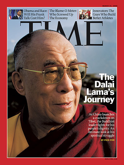 A close up photo of the Dalai Lama