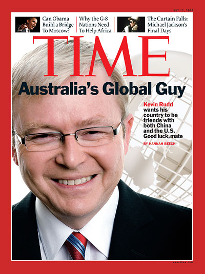 Kevin Rudd wants his country to be friends with both China and the U.S. Good luck, mate