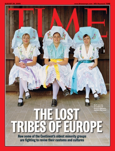 A photo of european women in traditional dress.