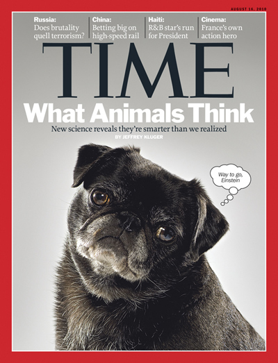 TIME Magazine Cover: What Animals Think - Aug. 16, 2010 - Animals - dogs -  birds