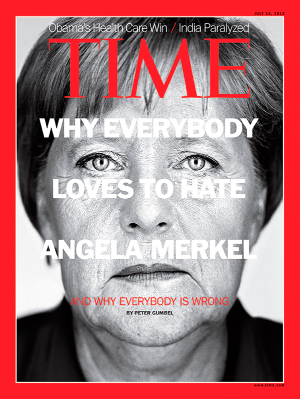 Close up of Angela Merkel