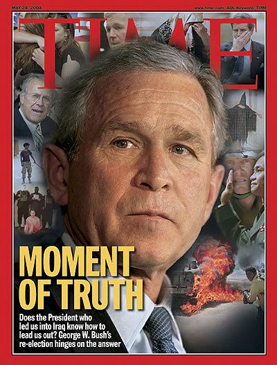 A close up photo of George W. Bush.