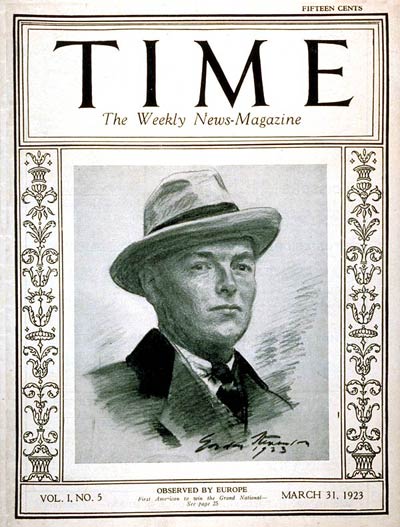 TIME Magazine Cover: Stephen Sanford -- Mar. 31, 1923
