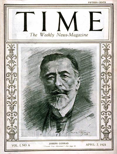 The first British subject to appear on TIME's cover  was Polish-born Writer Joseph Conrad, a naturalized Briton.