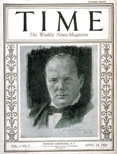 TIME Magazine Cover: Winston Churchill -- Apr. 14, 1923