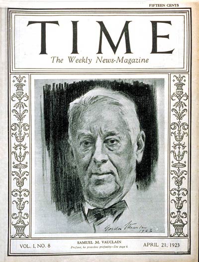 TIME Magazine Cover: Samuel M. Vauclain -- Apr. 21, 1923