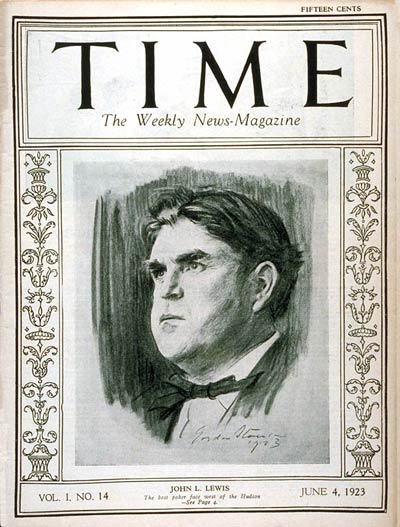 TIME Magazine Cover: John L. Lewis -- June 4, 1923