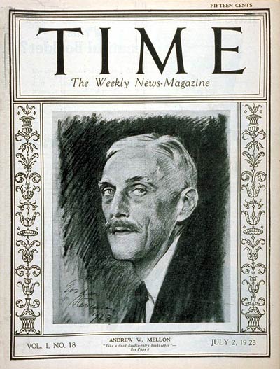 TIME Magazine Cover: Andrew W. Mellon -- July 2, 1923