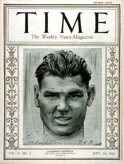TIME Magazine Cover: Jack Dempsey -- Sep. 10, 1923