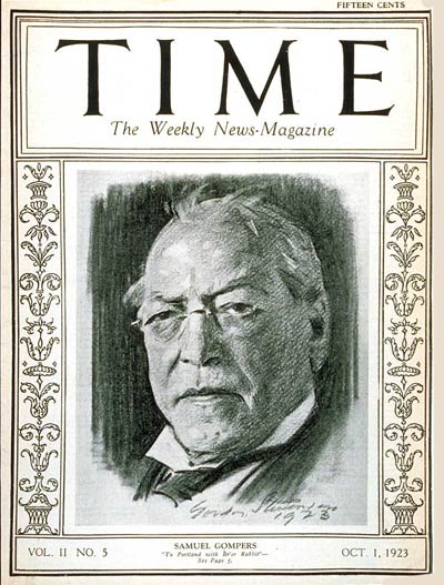 TIME Magazine Cover: Samuel Gompers -- Oct. 1, 1923
