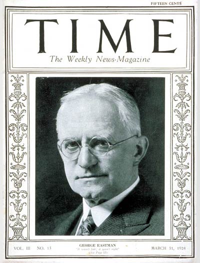 TIME Magazine Cover: George Eastman -- Mar. 31, 1924