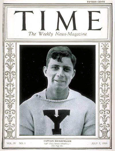 TIME Magazine Cover: James S. Rockefeller -- July 7, 1924