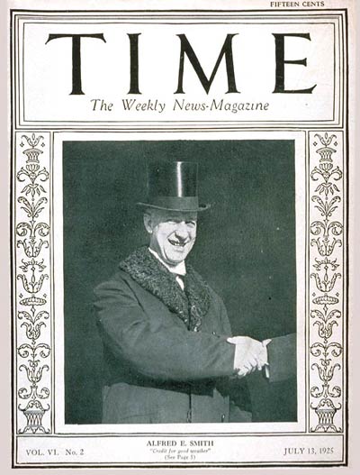 TIME Magazine Cover: Governor Alfred E. Smith -- July 13, 1925