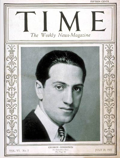 TIME Magazine Cover: George Gershwin -- July 20, 1925