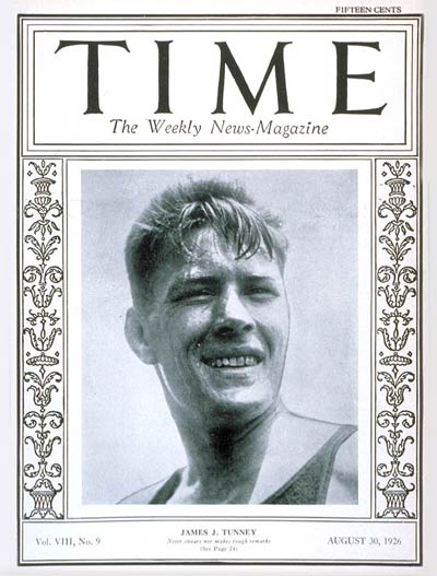 TIME Magazine Cover: James J. Tunney -- Aug. 30, 1926