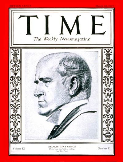 TIME Magazine Cover: Charles Dana Gibson -- Mar. 28, 1927