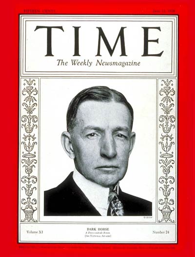 TIME Magazine Cover: Charles G. Dawes -- June 11, 1928