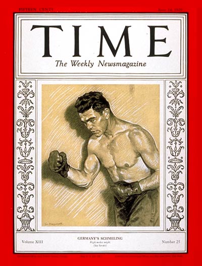 TIME Magazine Cover: Max Schmeling -- June 24, 1929