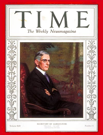 TIME Magazine Cover: Arthur M. Hyde -- Aug. 5, 1929