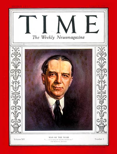 TIME Magazine Cover: Owen D. Young, Man of the Year -- Jan. 6, 1930