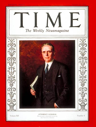TIME Magazine Cover: William D. Mitchell -- Jan. 27, 1930