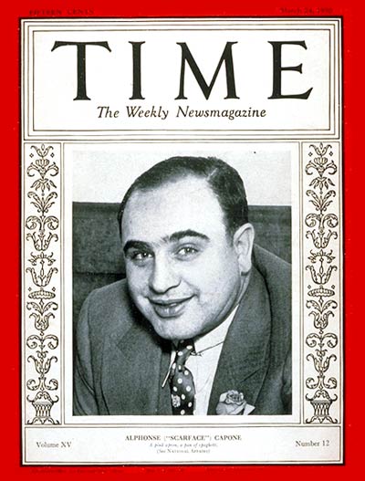 TIME Magazine Cover: Al Capone -- Mar. 24, 1930