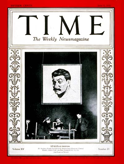 TIME Magazine Cover: Joseph Stalin -- June 9, 1930
