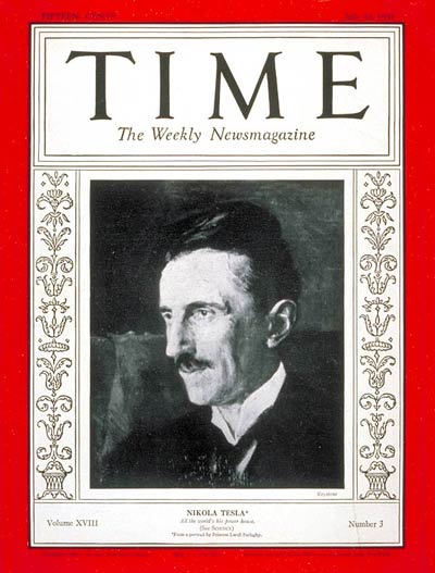 TIME Magazine Cover: Nikola Tesla -- July 20, 1931