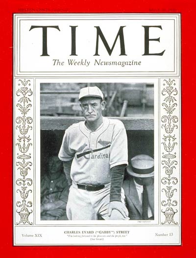 TIME Magazine Cover: Gabby Street -- Mar. 28, 1932