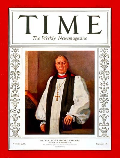 TIME Magazine Cover: Rt. Reverend Freemen -- May 9, 1932