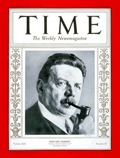 TIME Magazine Cover: Edouard Herriot -- May 16, 1932