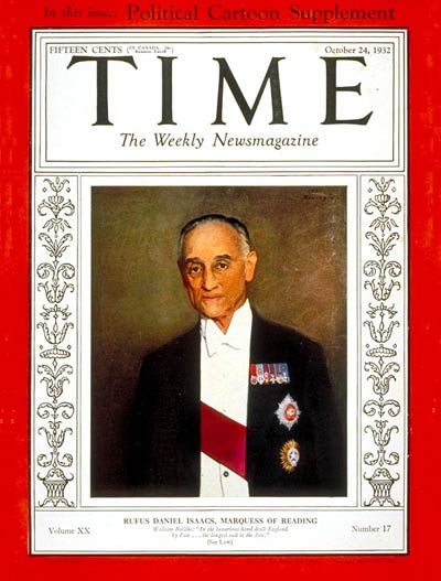 TIME Magazine Cover: Rufus D. Isaacs -- Oct. 24, 1932
